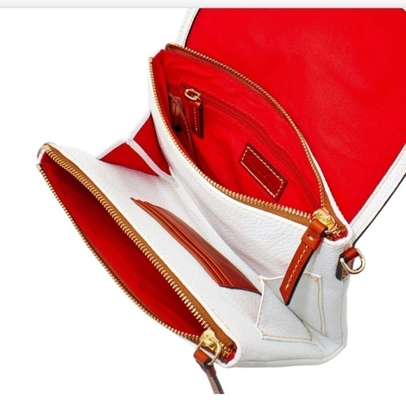 Dooney & Bourke Pebble Grain White Hunter Cross-Body Bag - Picture 10 of 11